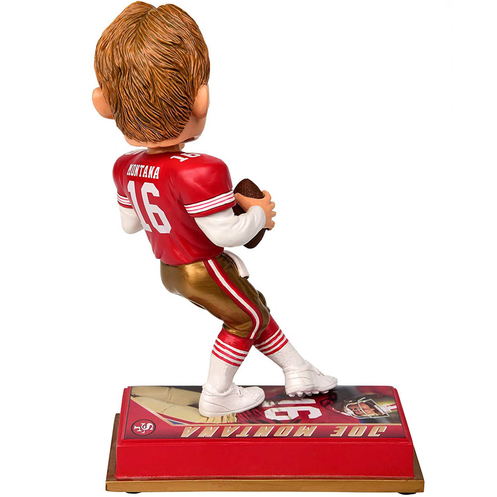 楽天市場 Nfl 49ers ジョー モンタナ フィギュア 8 リタイアド プレイヤー ボブルヘッド Forever Collectibles Mlb Nbaグッズショップ Selection