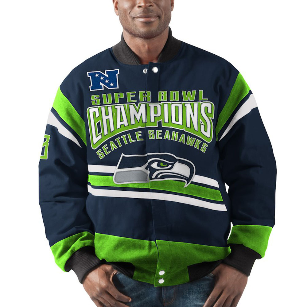 楽天市場】NFL スタジャン シーホークス スターター STARTER ネイビー