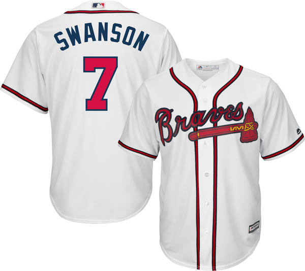 swanson braves jersey