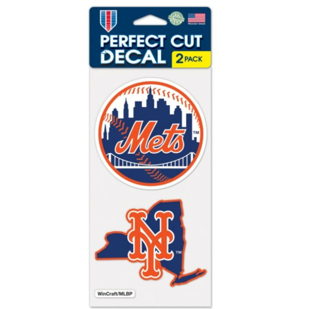 楽天市場 Mlb メッツ ステート シェイプ パーフェクト カラー デカール 2枚セット 4 4 ウィンクラフト Wincraft Mlb Nbaグッズショップ Selection