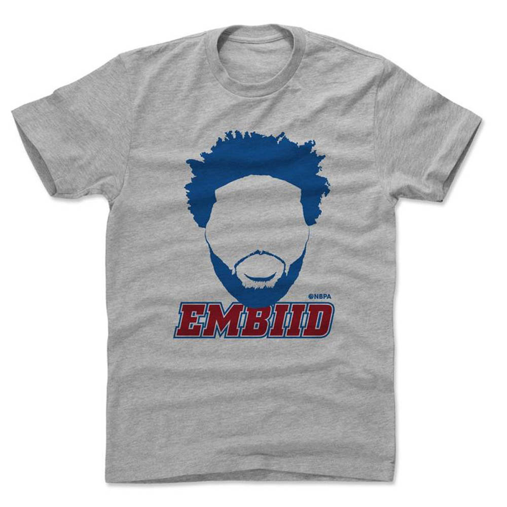 ジョエル・エンビード Tシャツ 76ers NBA  500Level グレー【OCSL】