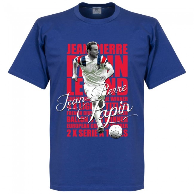 ジャン ピエール パパン メンズウェア ブルー Mlb Nbaグッズショップ レジェンド フランス代表 フランス代表 Tシャツ レジェンド Soccer サッカー フットボール Selectionサッカー界のレジェンドが勢揃い グラフィックtシャツ