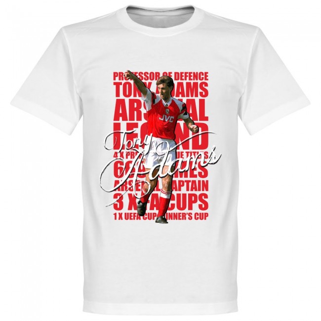 特売 アーセナル トニー アダムス Tシャツ Soccer レジェンド サッカー フットボール ホワイト 正規激安 Www Goclassictour Com