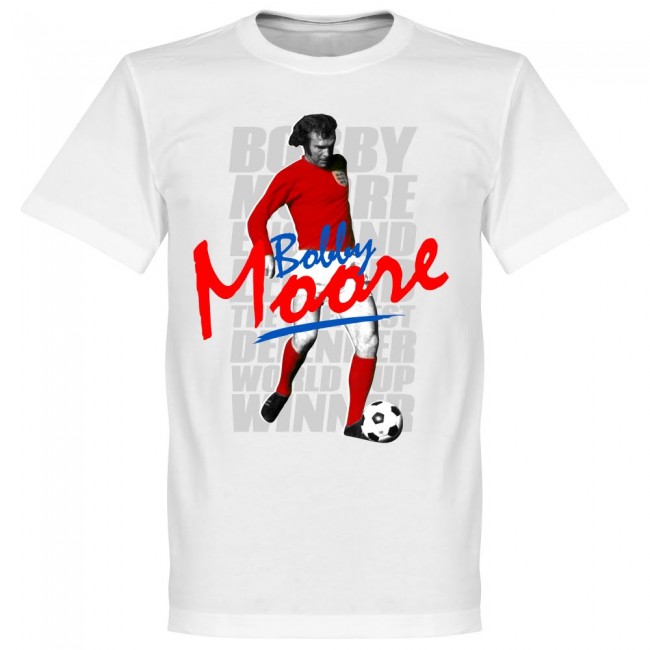 人気絶頂 イングランド代表 ボビー ムーア Tシャツ Soccer レジェンド サッカー フットボール ホワイト 全商品オープニング価格特別価格 Www Lexusoman Com