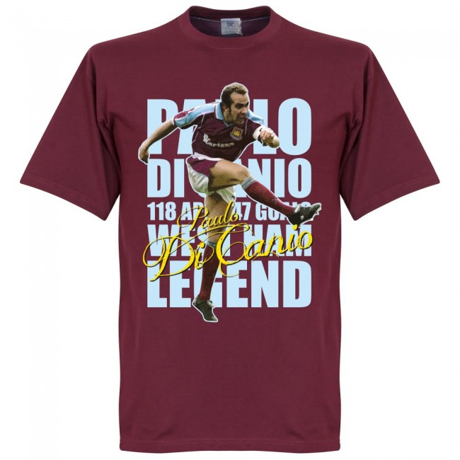 ウェストハム パオロ・ディ・カーニオ Tシャツ SOCCER レジェンド サッカー フットボール マルーン