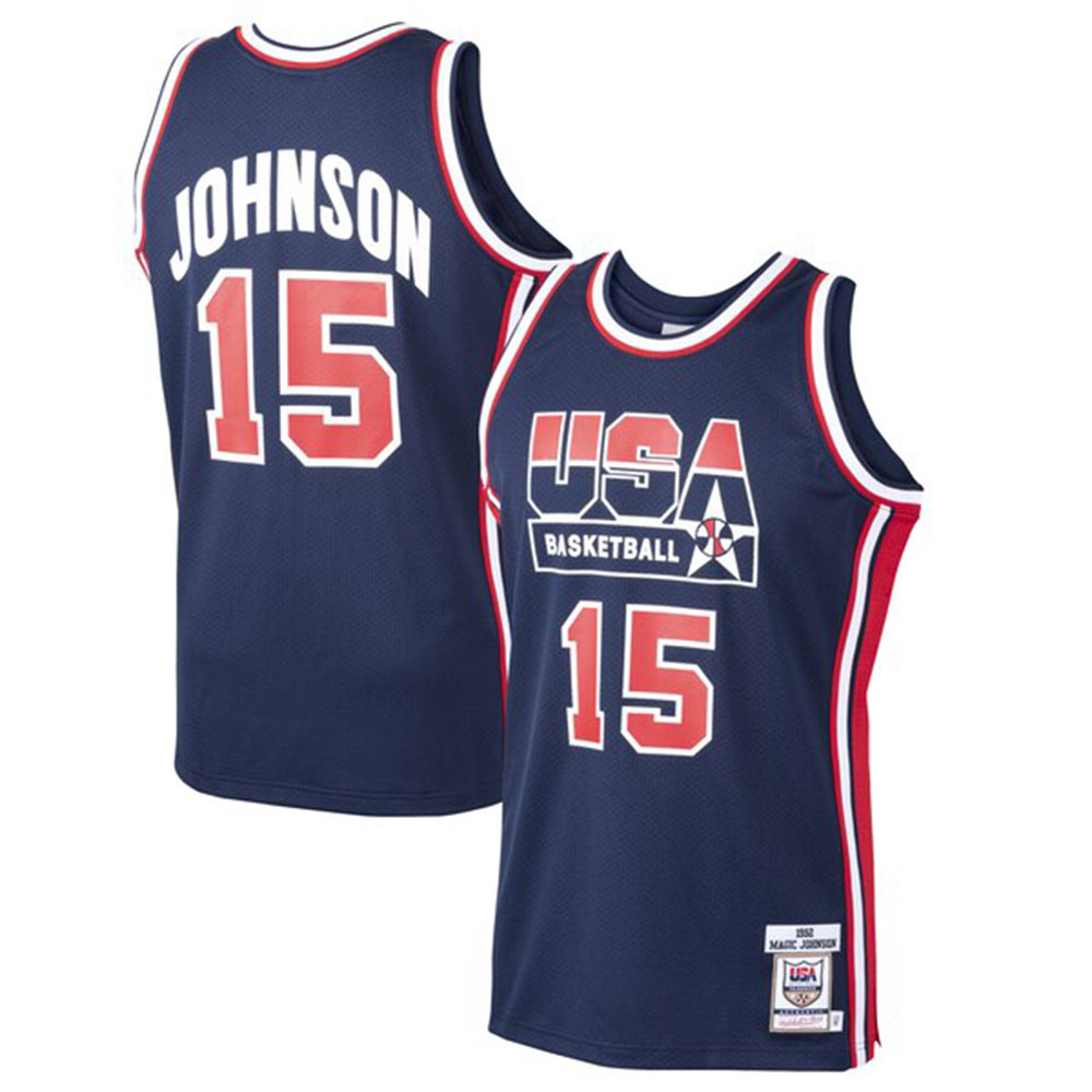 楽天市場 アメリカ代表 マジック ジョンソン ユニフォーム ジャージ Usabb 1992 ドリームチーム オーセンティック Mitchell Ness Mlb Nbaグッズショップ Selection