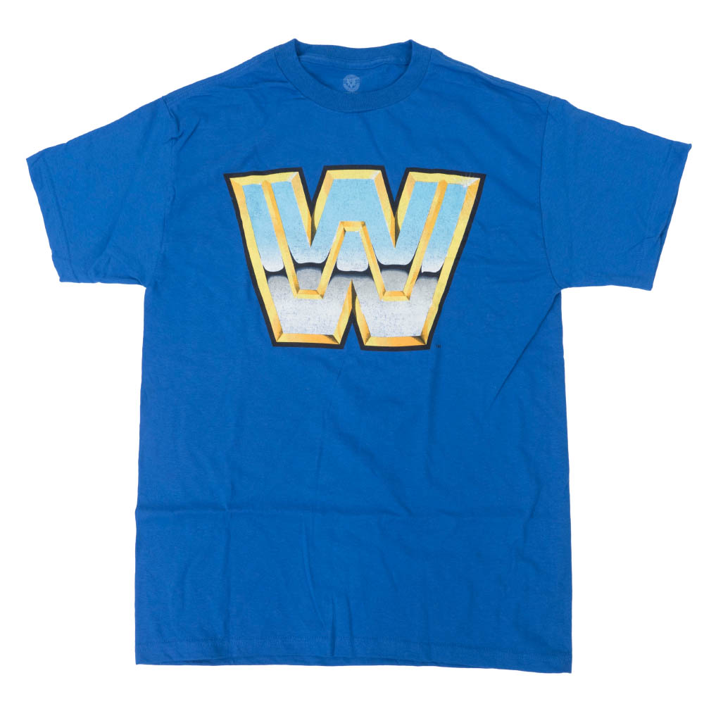 WWE プルオーバー レスリング 80s レトロ TV ロゴタイプ WWE Authentic ロイヤル【OCSL】