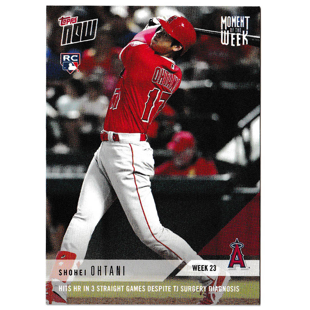 楽天市場 Mlb 大谷翔平 エンゼルス トレーディングカード スポーツカード Week23 Hits Hr In 3 Straight Games Topps Mlb Nbaグッズショップ Selection