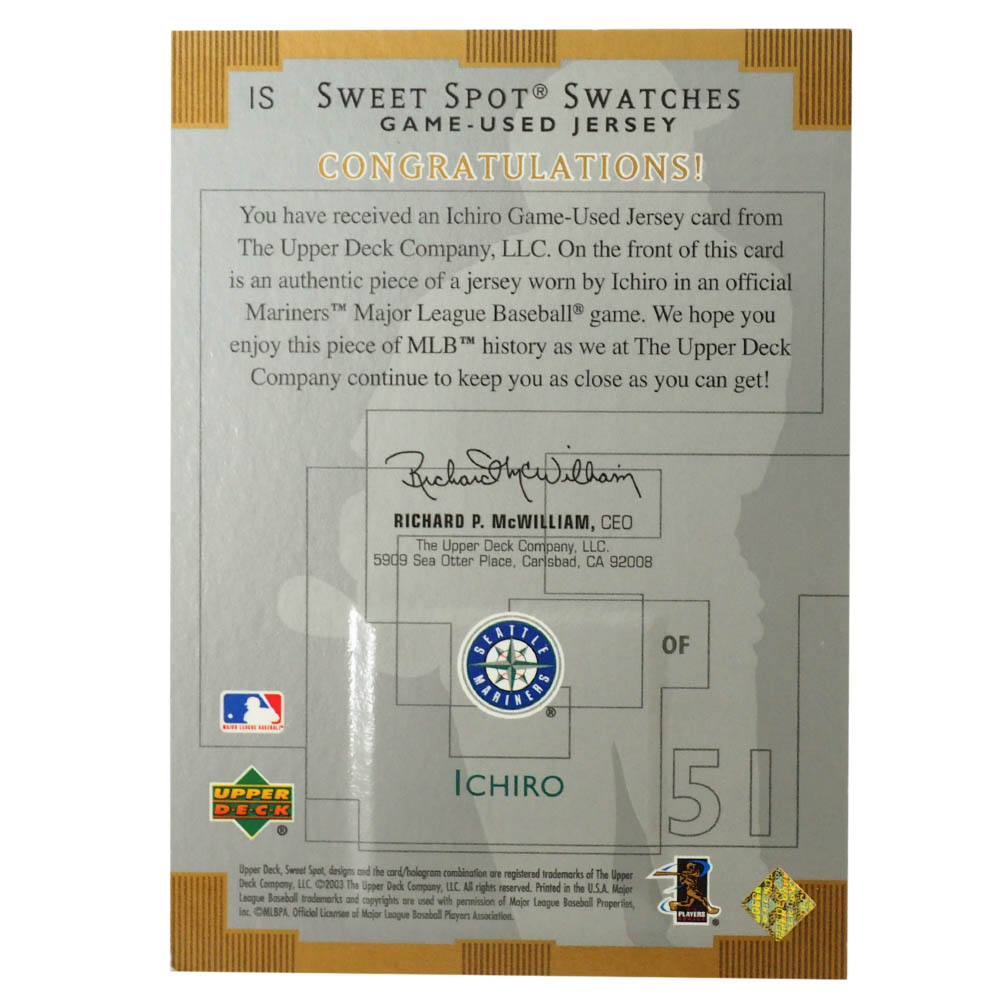 希少 MLB イチロー シアトル・マリナーズ トレーディングカード 