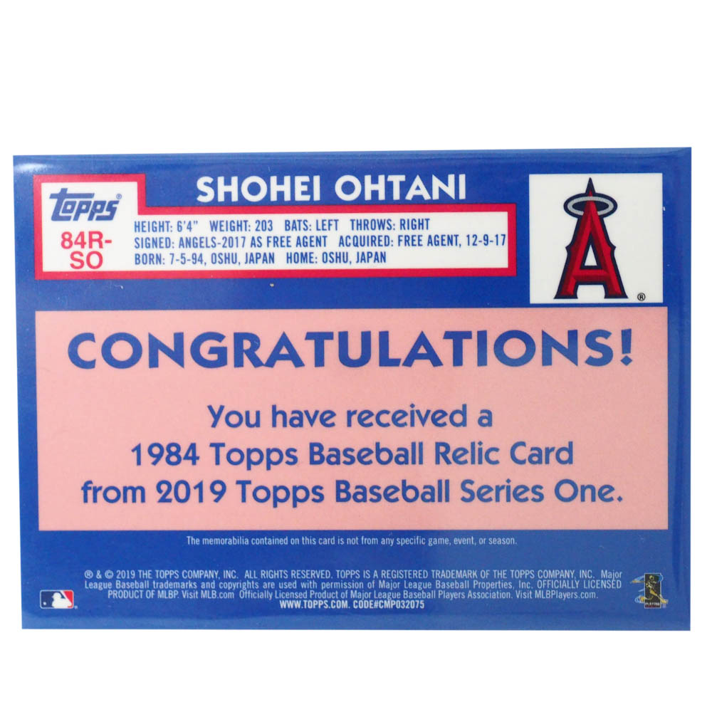 新規購入 楽天市場 Mlb 大谷翔平 ロサンゼルス エンゼルス トレーディングカード スポーツカード 19 Game Used Memorabilia 50 150 84r So Topps Mlb Nbaグッズショップ Selection 新品本物 Lexusoman Com