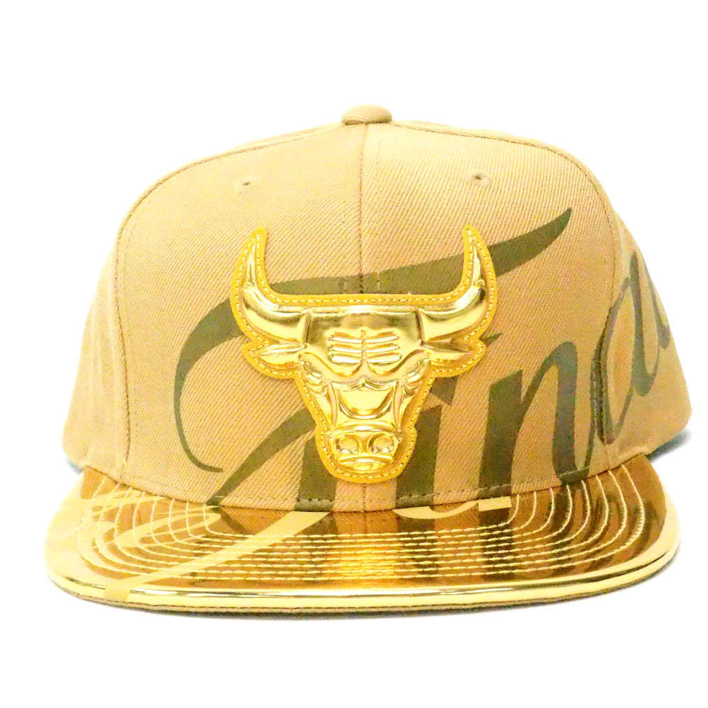 Mitchell /& Ness Casquette avec Logo chrom/é Noir