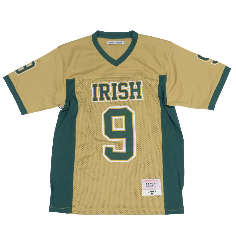 お1人様1点限り 楽天市場 Nfl レブロン ジェームズ ファイティング アイリッシュ ゴールド ハイスクール ユニフォーム ジャージ フットボール Headgear Classics Ocsl Mlb Nbaグッズショップ Selection 希少 Lexusoman Com