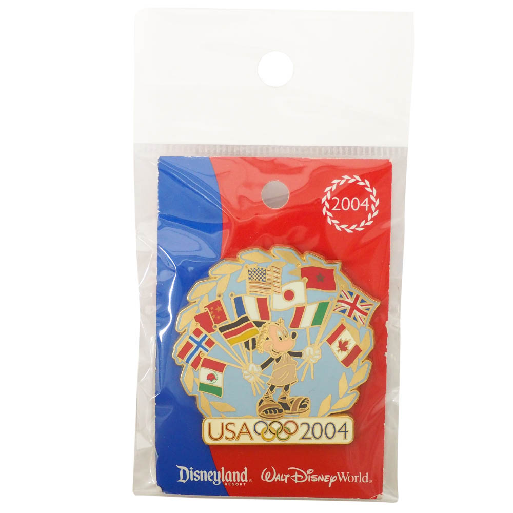中古 アメリカ代表 ディズニー 04 アテネ Usa Pin Mickey With Flags ピンバッチ ピンズ Disney Fucoa Cl
