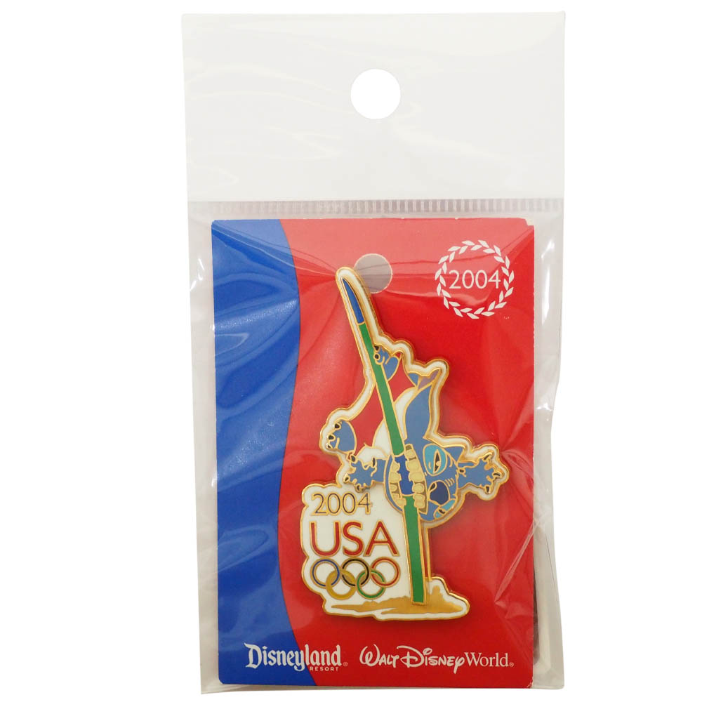 アメリカ代表 ディズニー 2004 アテネ USA Decathlon Series Pin : Javelin ピンバッチ ピンズ Disney