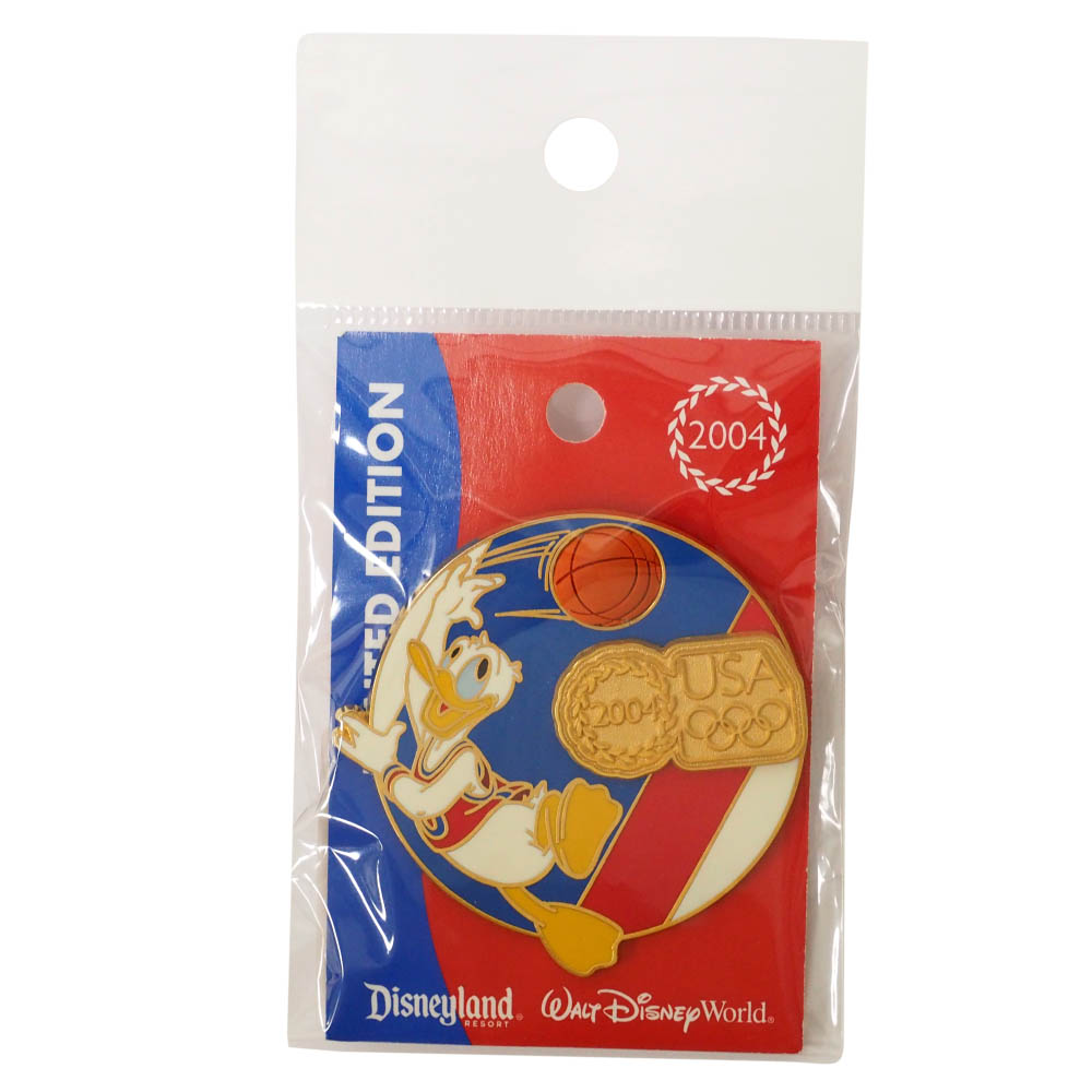 アメリカ代表 ディズニー 2004 アテネ USA Pin LE2004 アテネ : Basketball (Donald) ピンバッチ ピンズ Disney