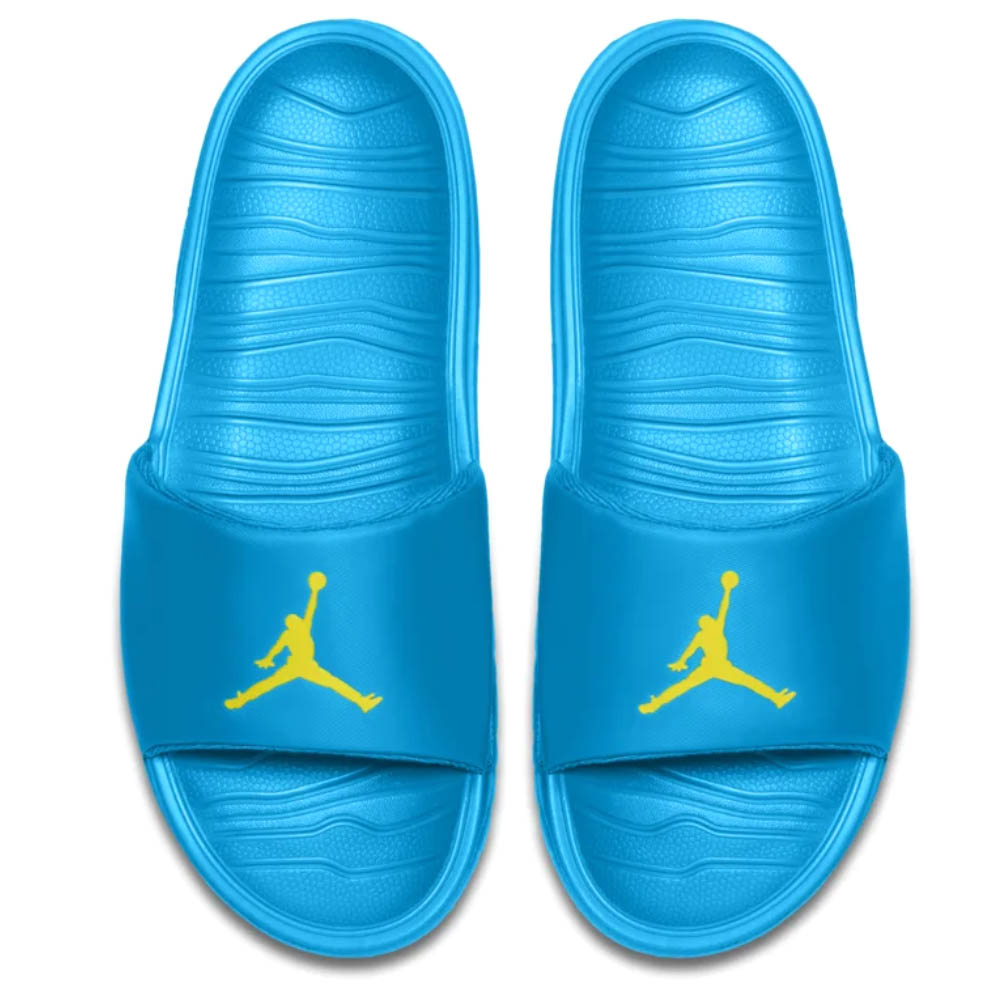 jordan sandals blue