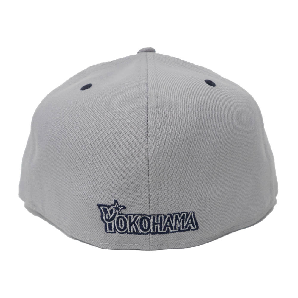 楽天市場 横浜denaベイスターズ グッズ キャップ 帽子 カスタムカラー 59fifty ニューエラ New Era グレー ネイビー 平つば キャップ 特集 Mlb Nbaグッズショップ Selection