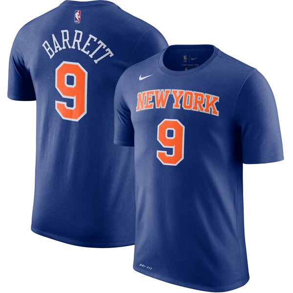 NBA R・J・バレット ニューヨーク・ニックス Tシャツ 2019/2020 ネーム & ナンバー ナイキ/Nike ロイヤル｜MLB.NBAグッズショップ　SELECTION
