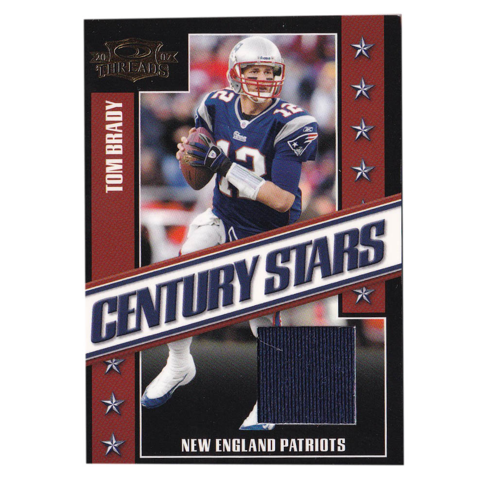 初売り大特価 Threads Nfl トム ブレイディ 07 Century Stars Stars Materials Card 035 250 トレーディングカード Card Donruss Mlb Nbaグッズショップ ペイトリオッツ トレーディングカード Selectionあす楽対応 実使用のユニフォームの一部が封入 Nfl プレーヤー