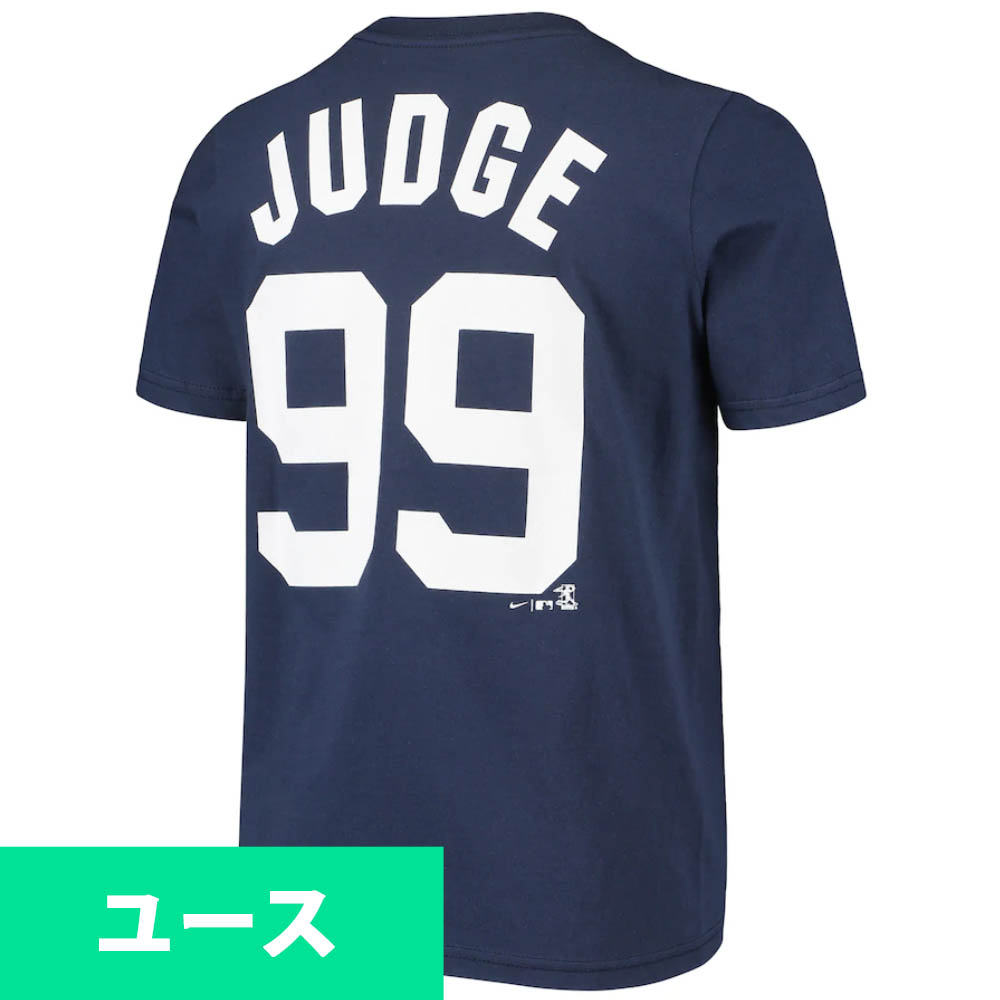 楽天市場 Mlb アーロン ジャッジ ニューヨーク ヤンキース Tシャツ Youth Name Number ナイキ Nike ネイビー Ocsl Mlb Nbaグッズショップ Selection