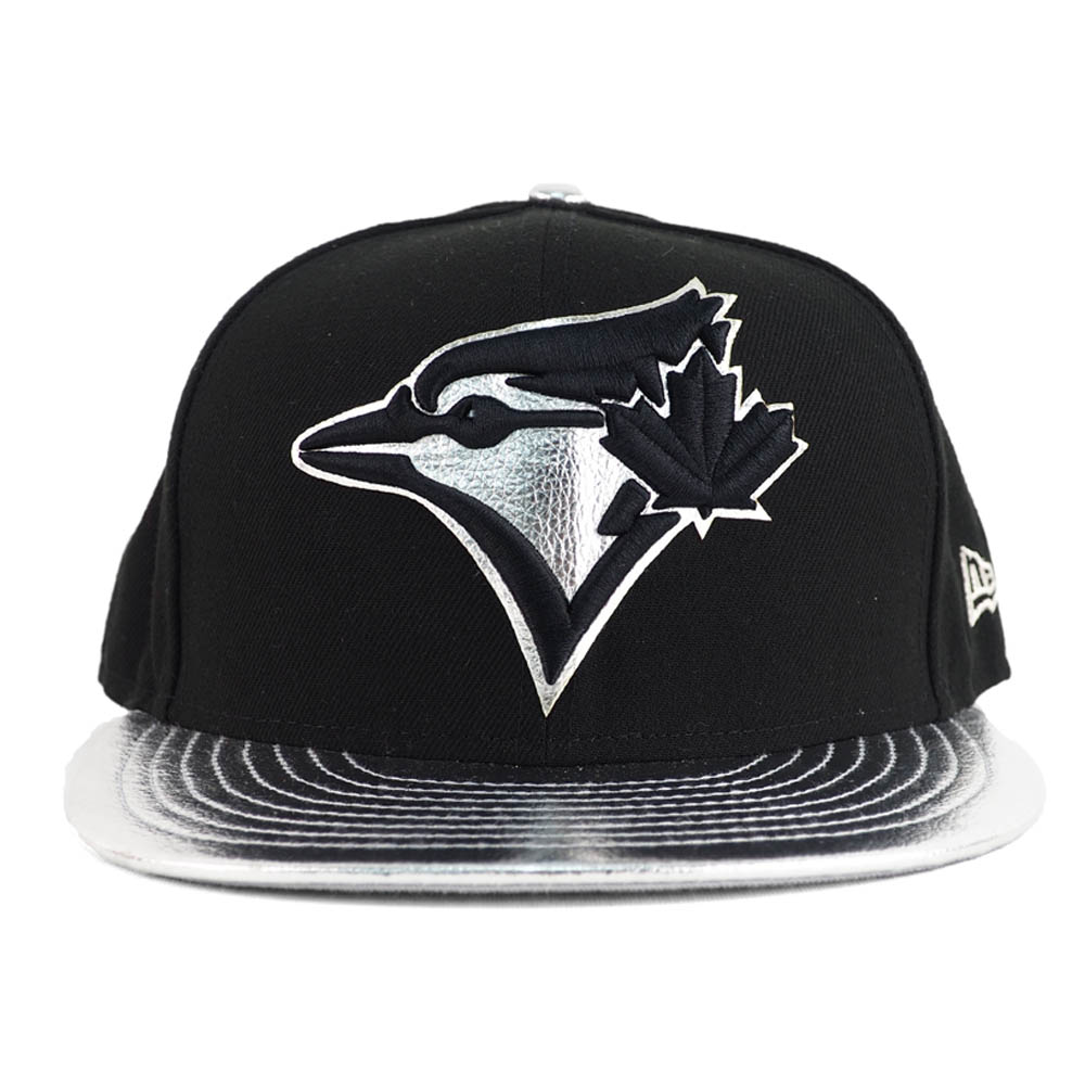 Mlb キャップ 帽子 トロント ブルージェイズ キャップ Era 帽子 Shiny Trim 9fifty 帽子 Adjustable Snapback Hat ニューエラ New Era ブラック シルバー Mlb Nbaグッズショップ Selectionあす楽対応 シルバーが光るブルージェイズキャップ