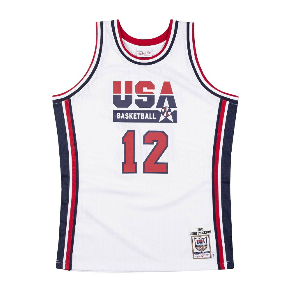 アメリカ代表 ジョン ストックトン メンズウェア オーセンティック Usabb Usa ドリームチーム復刻モデル オーセンティックユニフォーム Usabb 1992 ユニフォーム ジャージ アメリカ代表 1992 1992 ドリームチーム ミッチェル ネス Mlb Nbaグッズショップ Selectionあす
