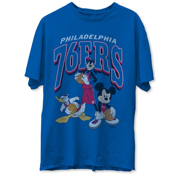 新しく着き Tシャツ カットソー Nba ロイヤル Food Junk T Shirt Squad Mickey Disney ミッキーマウス ディズニー Tシャツ フィラデルフィア 76ers Dgb Gov Bf