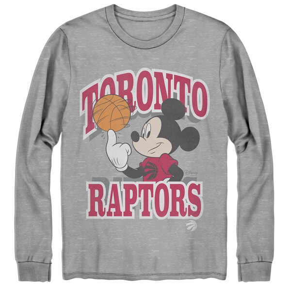 早割クーポン 楽天市場 Nba トロント ラプターズ Tシャツ ディズニー ミッキーマウス Disney Mickey Team Spirit Long Sleeve T Shirt Junk Food グレー Mlb Nbaグッズショップ Selection 高質で安価 Affectofoundation Org