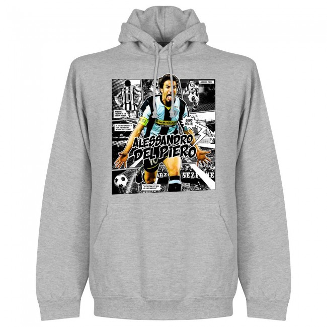 新品 楽天市場 Soccer アレッサンドロ デル ピエロ ユベントス パーカー フーディー Comic Hoodie Retake グレー Mlb Nbaグッズショップ Selection 新品本物 Lexusoman Com
