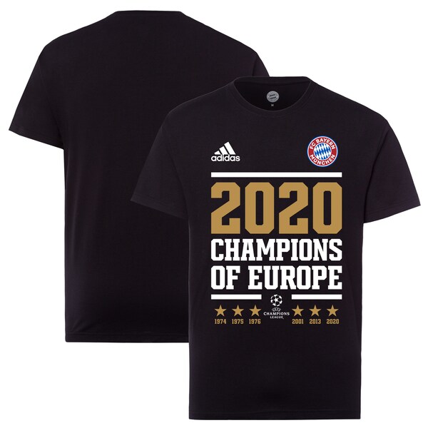 楽天市場 Soccer バイエルン ミュンヘン Tシャツ Uefa チャンピオンズリーグ優勝記念 Tシャツ アディダス Adidas ブラック Mlb Nbaグッズショップ Selection