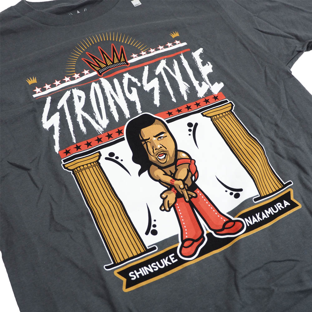 楽天市場 中邑真輔 Tシャツ Tシャツ Wwe メンズ 半袖 チャコール グレー Mlb Nbaグッズショップ Selection