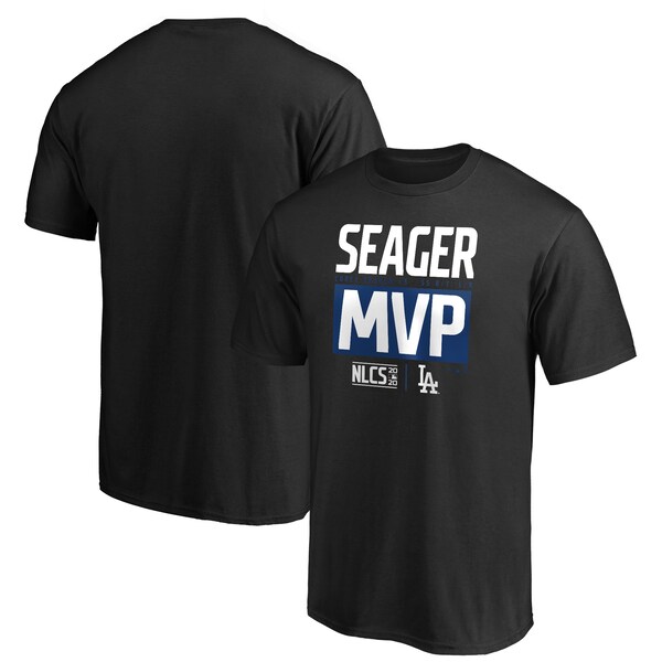 日本製 コーリー シーガー Tシャツ Tシャツ メンズ 半袖 Mlb ドジャース ナショナルリーグ優勝記念 Mvp ブラック Mlbps 激安の Mundotour Cl