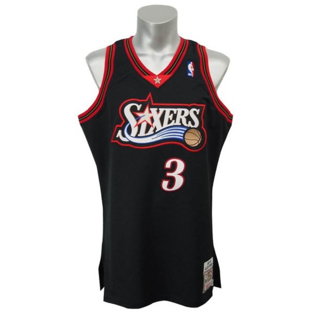 楽天市場 アレン アイバーソン ユニフォーム ジャージ Nba 76ers 97 98 スローバック ミッチェル ネス Mitchell Ness ブラック 1014ik2102sgsl Mlb Nbaグッズショップ Selection