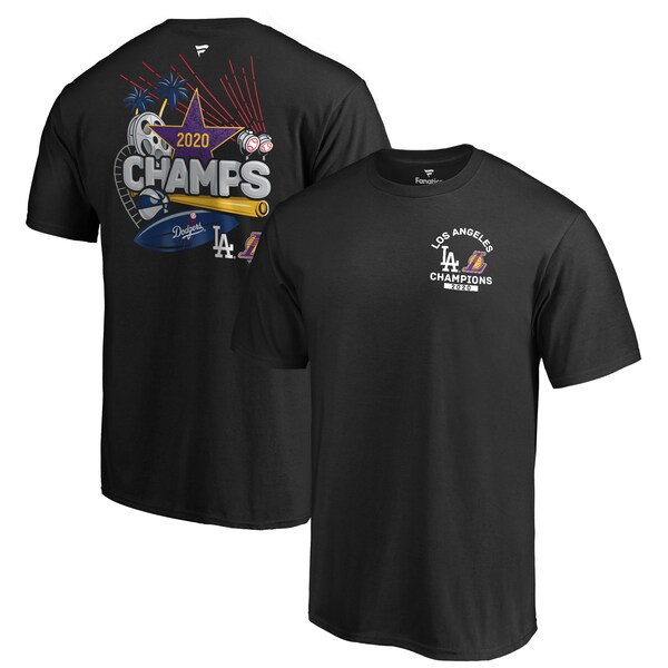 【楽天市場】レイカーズ ドジャース 優勝 コラボ Tシャツ 2020 W優勝記念 NBA MLB ブラック WS2020 NBAファイナル