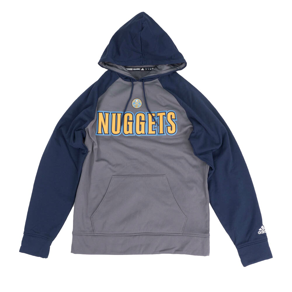 ナゲッツ パーカー フーディー NBA アディダス Adidas ネイビーメンズ 長袖 チーム