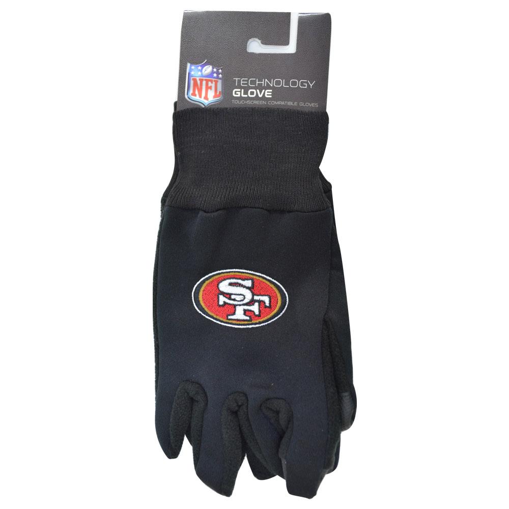 Nfl グッズ ミット グローブ 49ers ウィン細工物 Wincraft 黒いこと Technology Gloves 9 Oz Grupodeo Com Mx