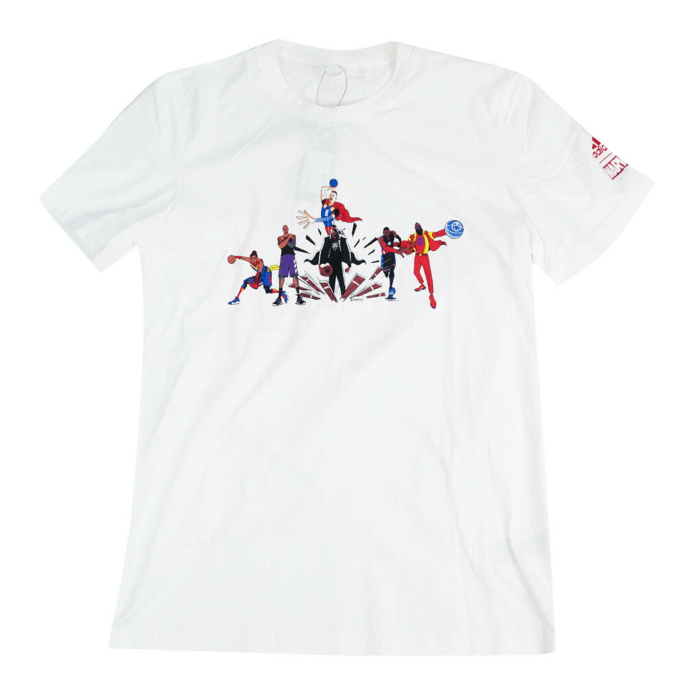 高知インター店 Tシャツ Nba Marvel マーベル ヒーロー アッセンブル アディダス Adidas ホワイト2102sgsl 正規激安 Www Workandcare Rs