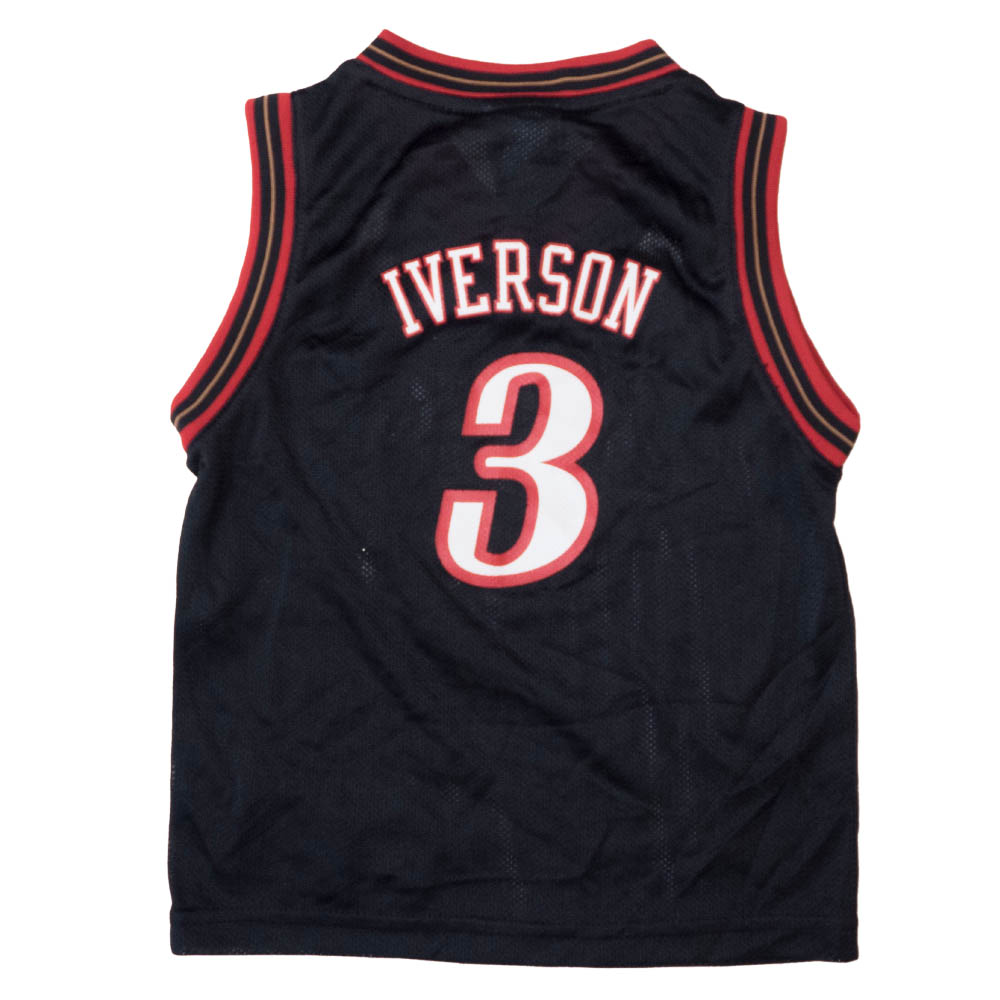 気質アップ のあす楽対応 アレン アイバーソン アディダスキッズサイズレプリカジャージ アレン アイバーソン ユニフォーム ジャージ 76ers シクサーズ Nba アディダス Adidas ロード ブラック キッズサイズ 1点物 日本未発売 の