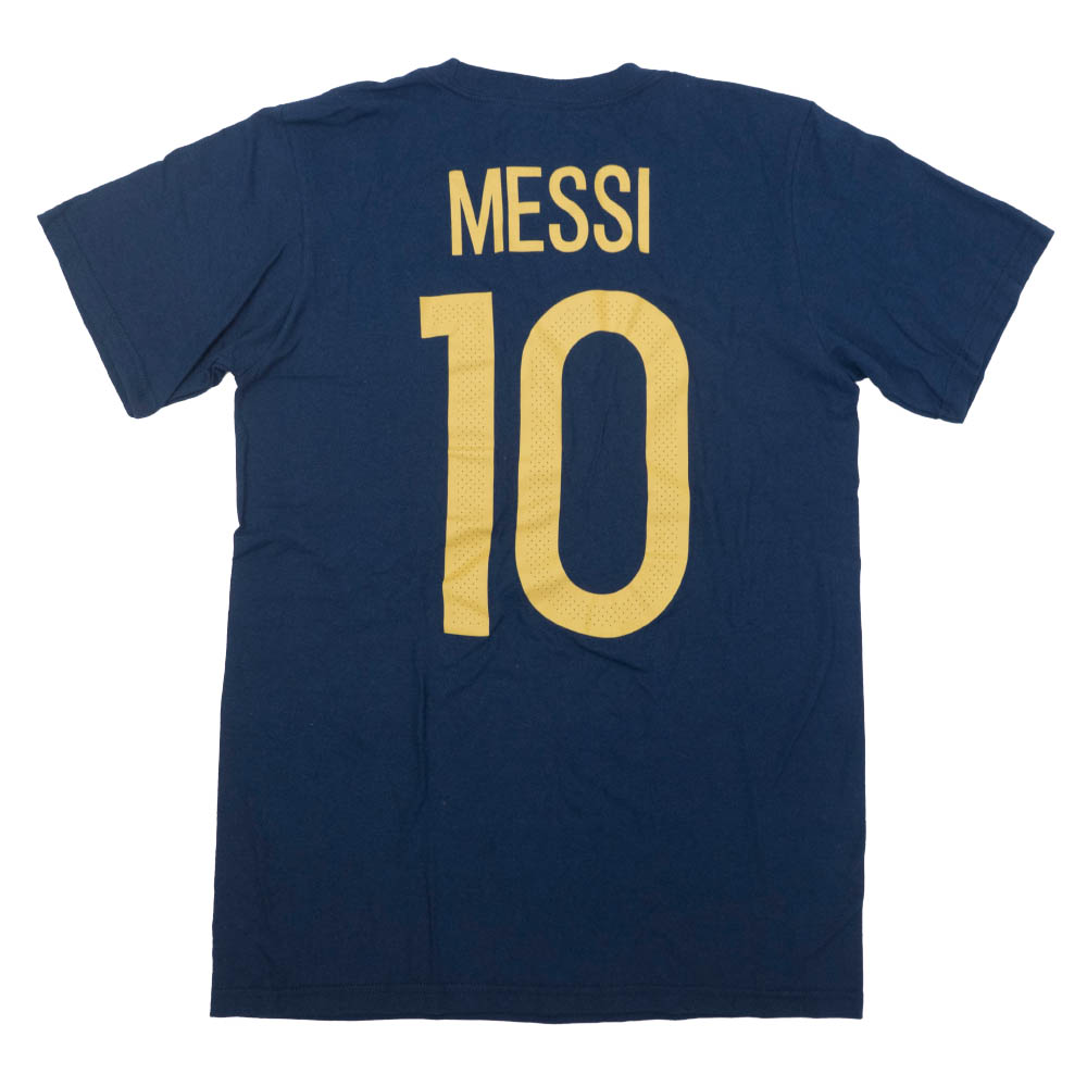 最新人気 リオネル メッシ Tシャツ アルゼンチン代表 ネーム ナンバー アディダス Adidas ネイビー サッカーw 正規店仕入れの Www Papermoney World Com