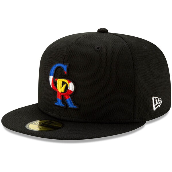 ロッキーズ キャップ ニューエラ New Era 59FIFTY Fitted Hat MLB 2021スプリングトレーニング ブラック 21nrs 7,049円