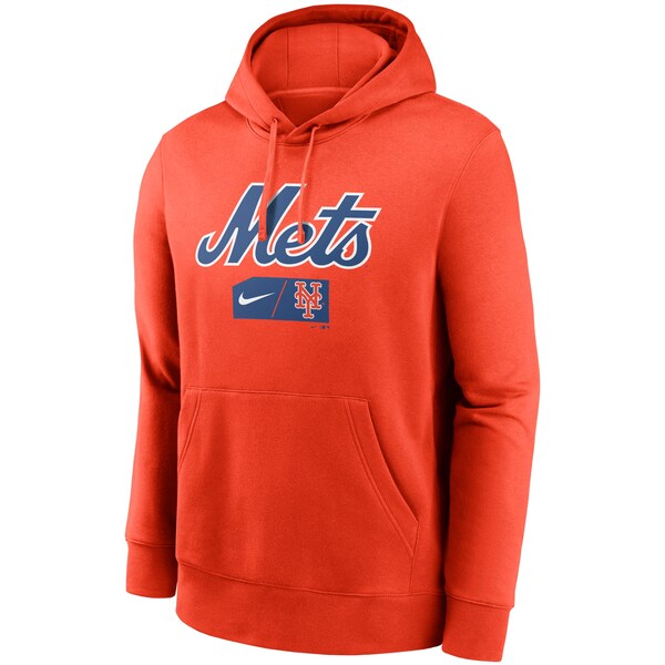 メッツ ナイキ パーカー メンズ ナイキ オレンジ チームロゴデザインフーディー X メッツ フーディー 長袖 Pullover Mlb Nike メンズ プルオーバー Mlb Team Lettering Club Pullover Hoodie 21nrs Mlb Nbaグッズショップ Selection