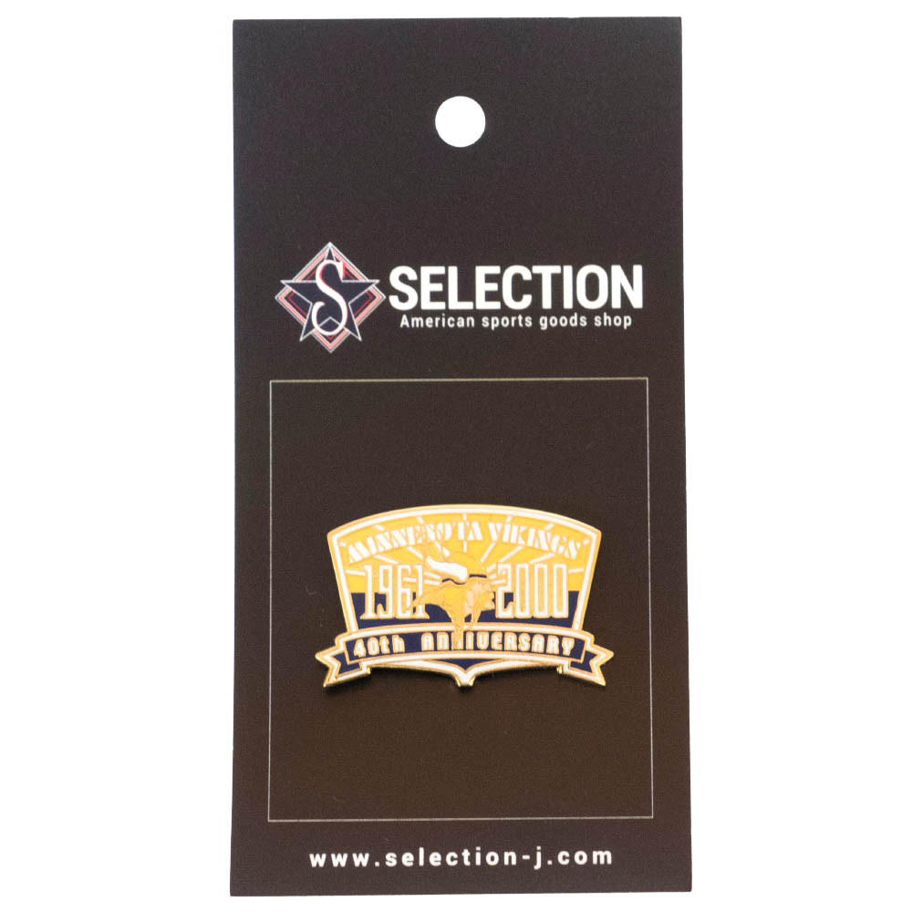 NFL グッズ ピンバッジ ピンズ バイキングス 1961-2000 40th Anniversary Pin お買い得モデル