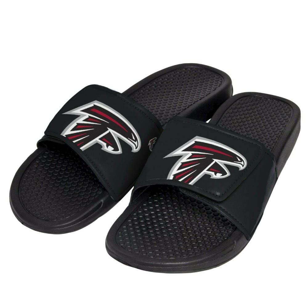 NFL サンダル シューズ ファルコンズ Cropped Big Logo Flip Flop Forever Collectibles ブラック｜MLB.NBAグッズショップ　SELECTION