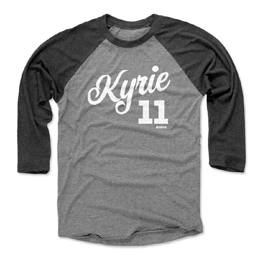 安い購入 カイリー アービング Tシャツ Nba ブルックリン ネッツ Brooklyn Script Raglan T Shirts ラグラン 500level ブラック Mlb Nbaグッズショップ Selection 楽天 M3ali Tv
