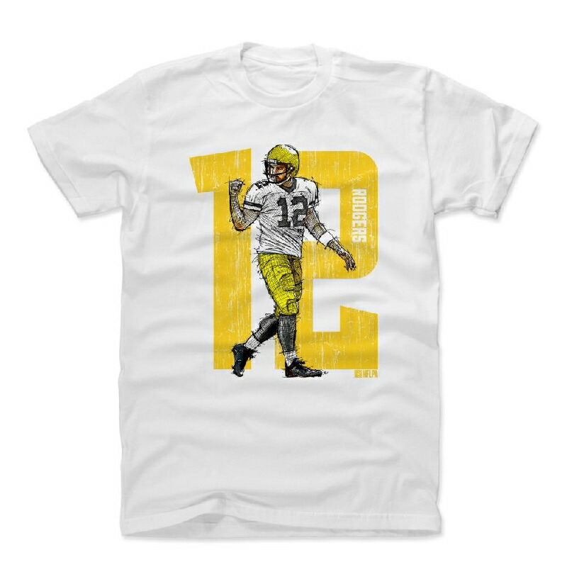 Tシャツ カットソー 年末のプロモーション大特価 パッカーズ アーロン ロジャース Tシャツ Nfl Fist ホワイト 500level T Shirts Y Atualpress Com Br