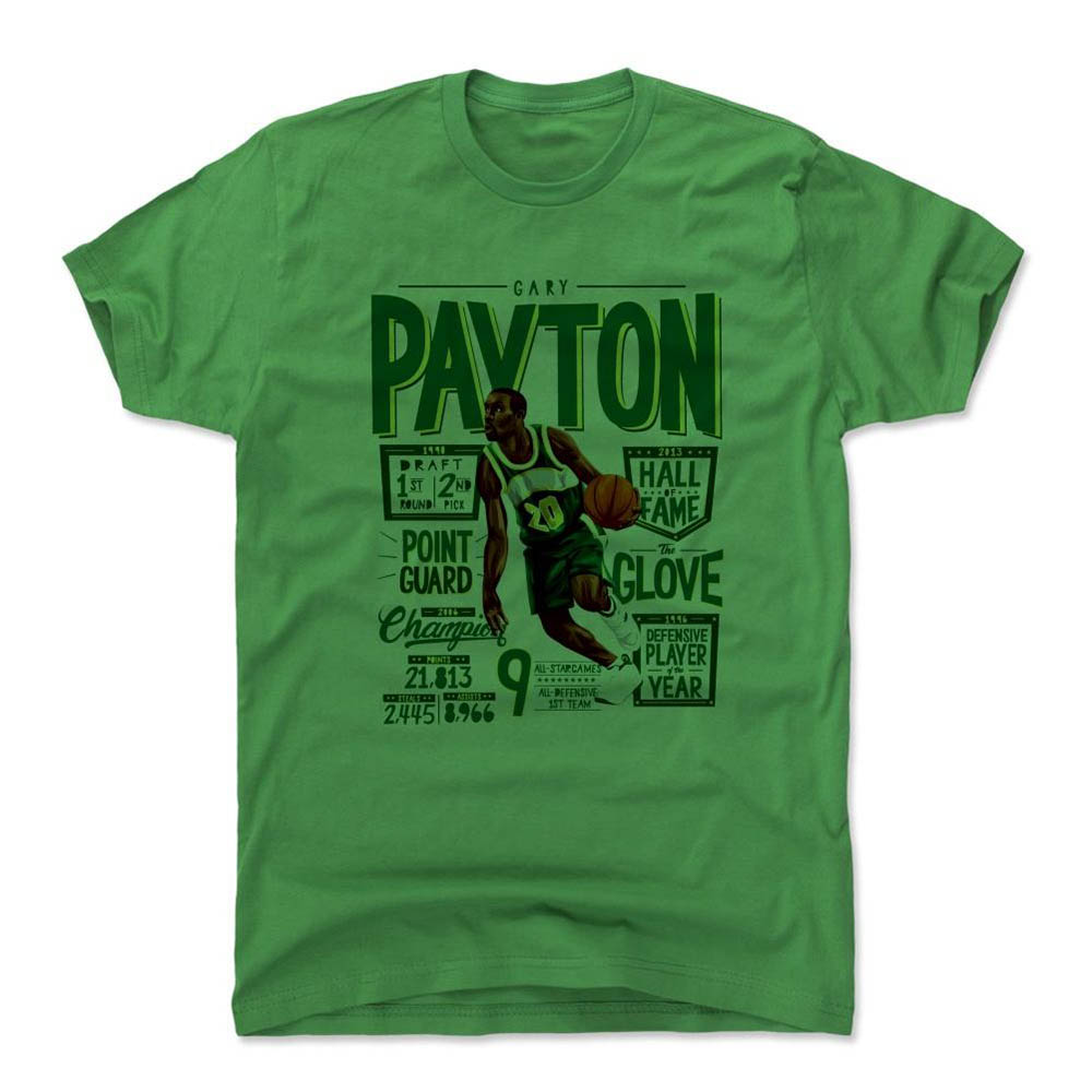 Tシャツ カットソー 超特価激安 ゲイリー ペイトン Tシャツ シアトル スーパーソニックス Nba Position ケリーグリーン 500level T Shirt G Prometheo Pe
