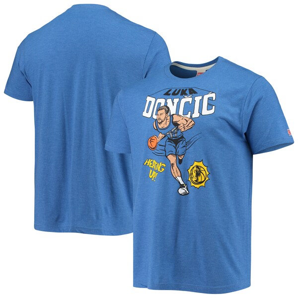Tシャツ カットソー 国内外の人気集結 マーベリックス Nba Tシャツ ルカ ドンチッチ Comic ロイヤル Homage T Shirt Tri Blend Player Book