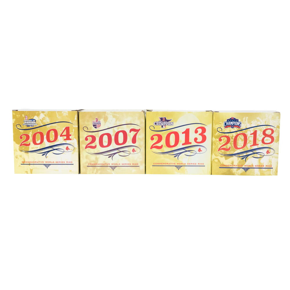 MLB レッドソックス リング ワールドシリーズ2004 2007 2013 2018 優勝記念セット レプリカ 非売品 アクセサリー SGA