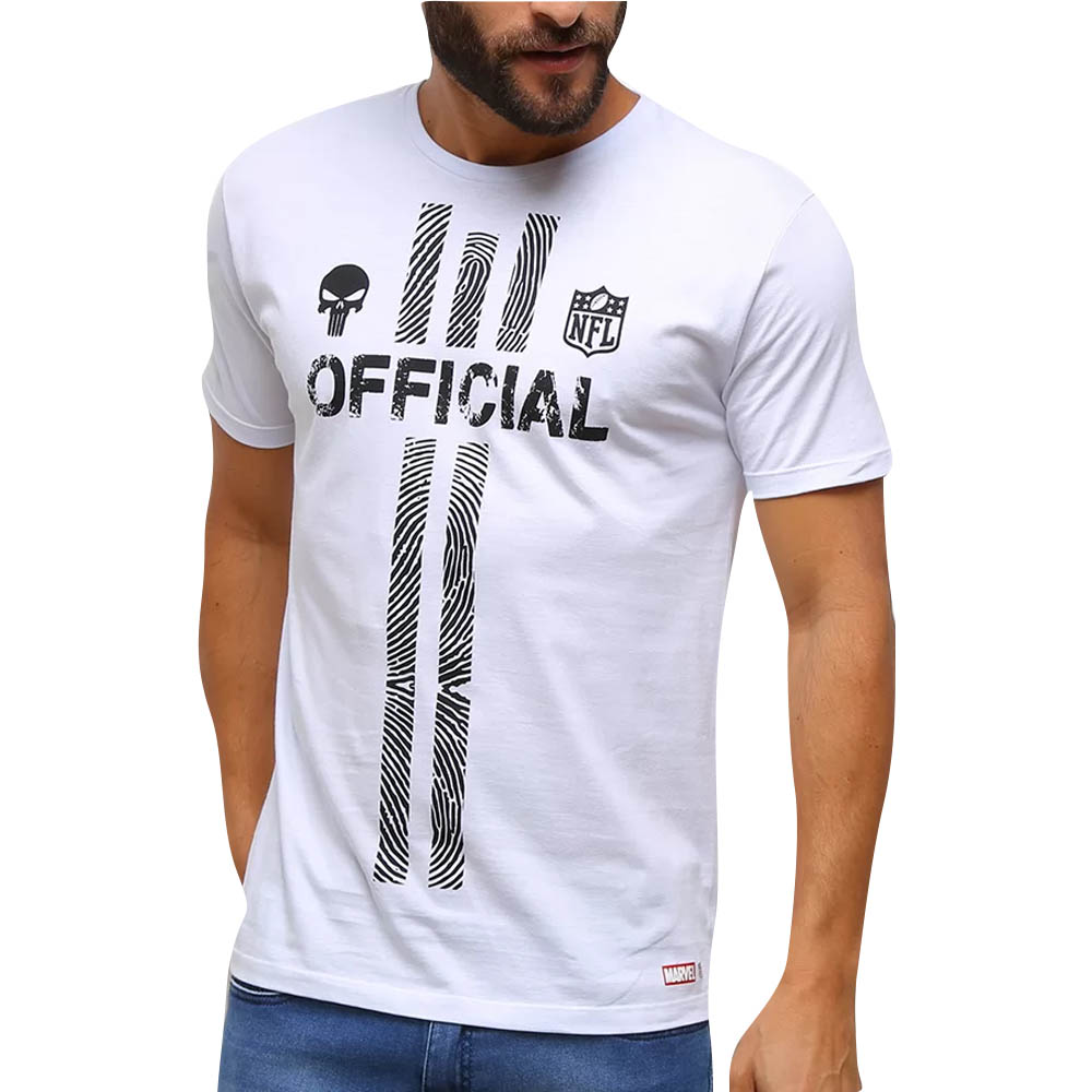 NFL Tシャツ NFL x Marvel マーベル The Punisher パニッシャー ホワイト 210818ncl