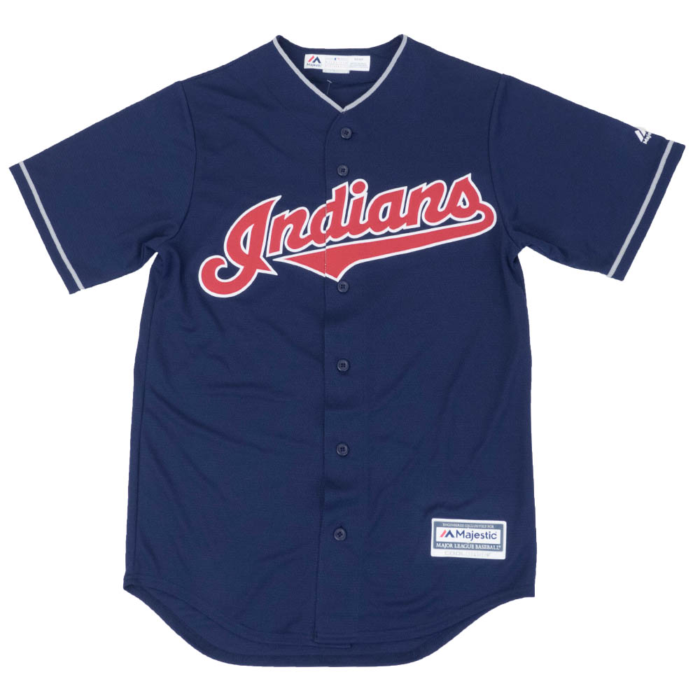 MLB インディアンス ユニフォーム オーセンティック Authentic Cool Base ジャージ マジェスティック Majestic ネイビー